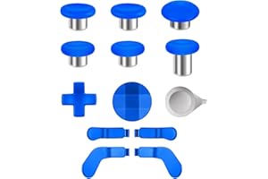 ORITIKUR 13 in 1 Magnetic Thumbsticks Analog Sticks Replacement Joystick Parts Repair Accessories Kit Component Set with 4 Paddles, 2 D-Pads, 1 Tool for Xbox Elite Series 2 and Core Controller