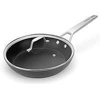 Induction Frying Pan with lid, MSMK Classical 10 Nonstick Skillet, PFOA-free Fry Pan, Heat Evenly Cooking Pans with Stay…