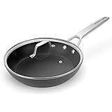 Induction Frying Pan with lid, MSMK Classical 10 Nonstick Skillet, PFOA-free Fry Pan, Heat Evenly Cooking Pans with Stay-Cool