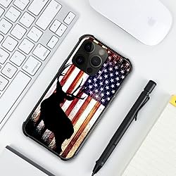 TnXee Compatible with iPhone 14 Pro Case,Deer Flag