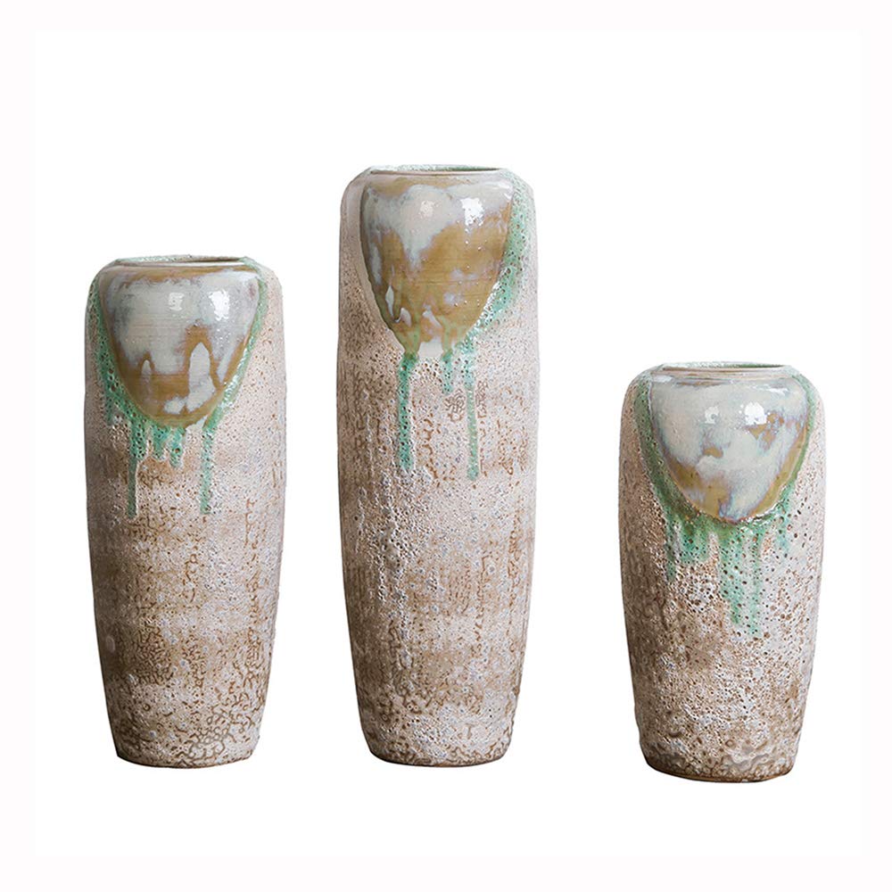 Amazon Com Sxbisheng Ceramic Vases Set Of 3 Ceramic Floor Large