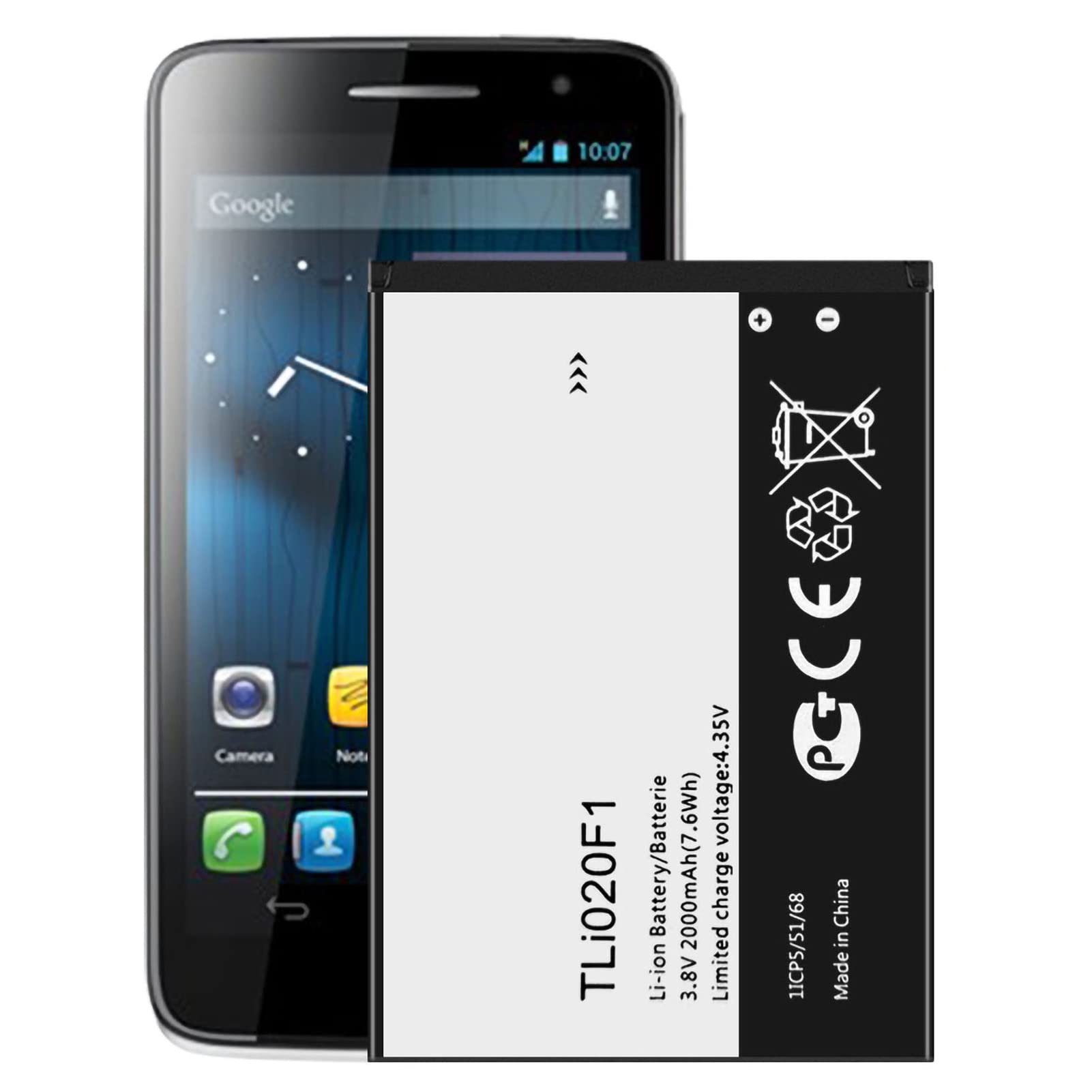 Replacement Battery TLi020F1 TLi020F2 for Alcatel POP 2 OT-5042D OT-5010D J720 J726T J728T J726T