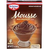 Dr Oetker Milk Chocolate Mousse, 3.1 oz, Pack of 6