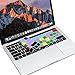 XSKN Photoshop English Shortcut Silicone Keyboard Skin Cover for 2016 2017 2018 Released MacBook Pro 13.3