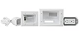 DATA COMM 45-0024-WH Recessed Pro-Power Kit with