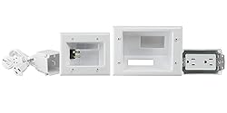 DATA COMM 45-0024-WH Recessed Pro-Power Kit with