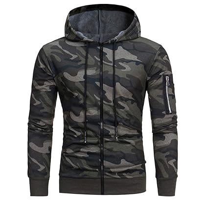 Herren Herbst Pullover Mann Junge Camouflage Bluse Mode Winter Packwork Slim Fit Langarm Hoodie Regelmäßige Top Moonuy