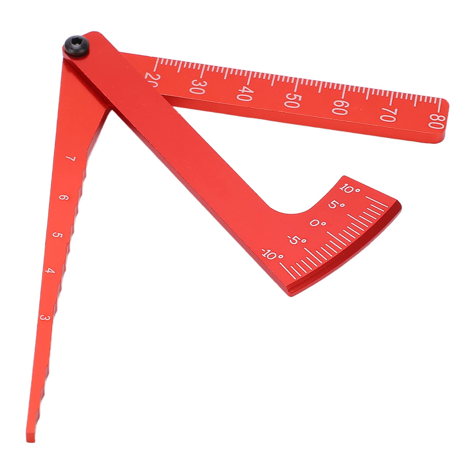 RC Wheel Height Rim Camber Ruler Adjustable Wheel Height Rim Camber Gauge for RC Car(Red) Car Model Accessory Model Toy