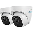 REOLINK 4K Outdoor Cameras for Home Security, IP PoE Dome Surveillance Camera with Human/Vehicle/Pet Detection, 25FPS Daytime, Work with Smart Home, Up to 256GB microSD Card, RLC-820A (Pack of 2)