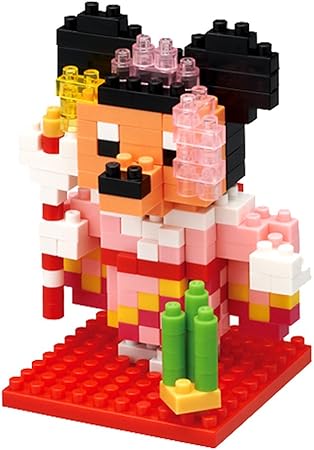 Amazon ミニー マウス 着物 お正月 17 ナノブロック ディズニー ブロック おもちゃ 東京 ディズニーリゾート限定 ディズニー グッズ お土産 おもちゃ おもちゃ