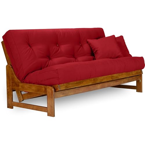 Nirvana Futons Arden Futon Set - Full Size Futon Frame with Mattress ...