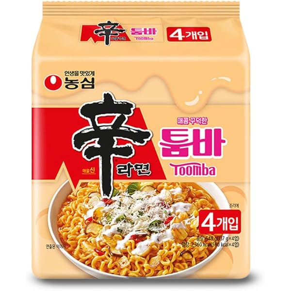 Amazon.com: Shin Ramyun Toomba Spicy Creamy Noodles 4.83 Oz