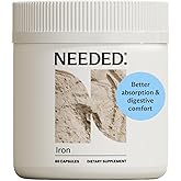 Needed. Prenatal Iron Supplement - Pregnancy, Breastfeeding, Postpartum - Aids Energy, Birth Weight & Baby's Neural Development - Non-Constipating & Gentle on Stomach - Flexible Dosing for Pregnancy