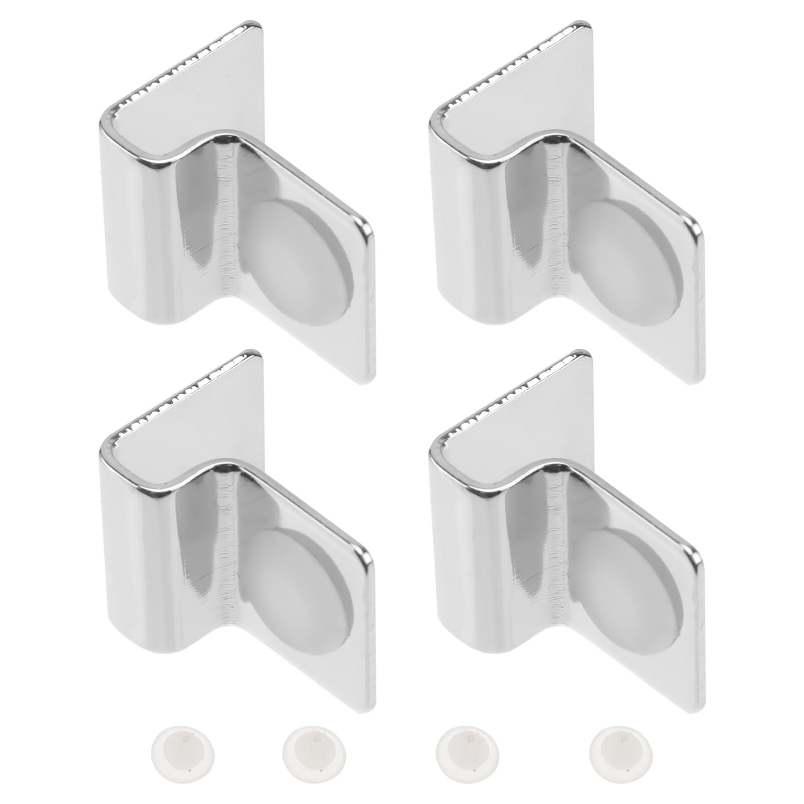 POPETPOP Fish Tank Glass Clip - 4pcs 4mm Stainless Steel Aquarium Glass Support Bracket Holders Aquarium Bracket Fish Tank Lid Holder Support for Aquariums