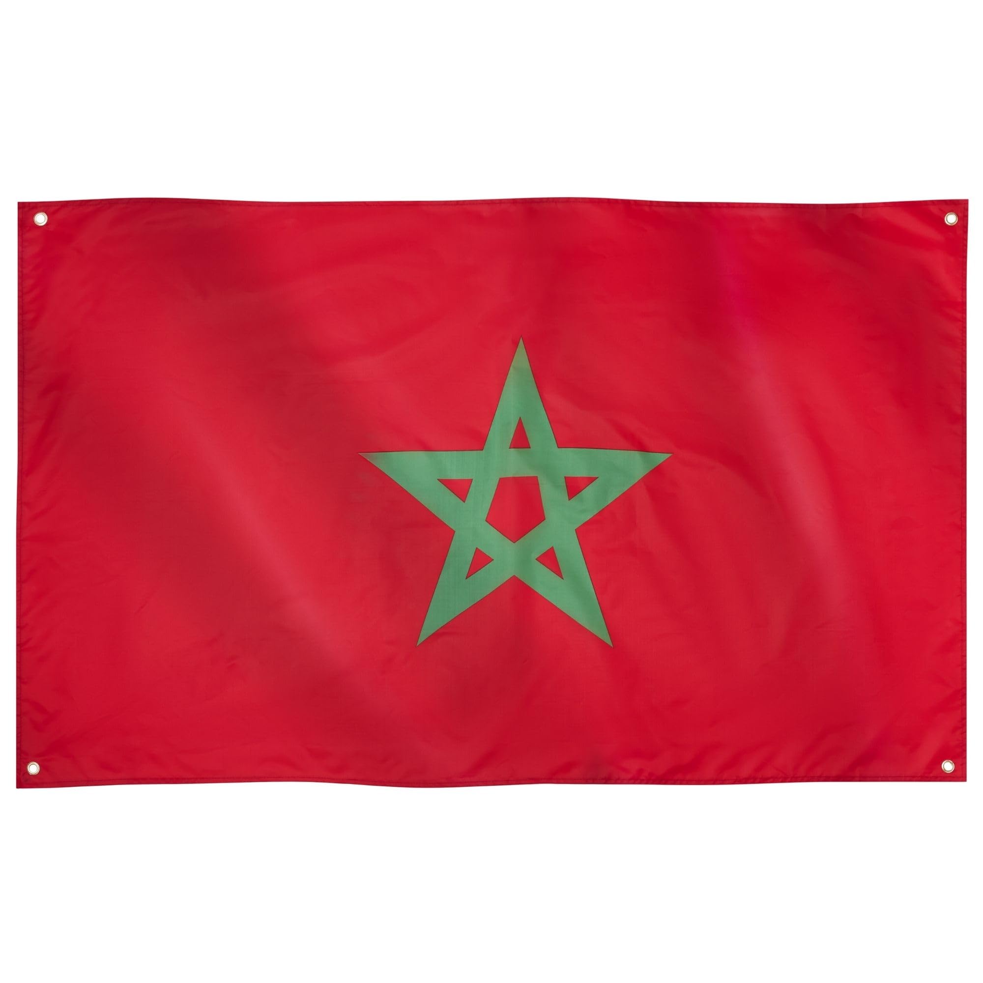 Runesol Morocco Flag, 3ft x 5ft, 4 Eyelets, Grommet on Each Corner, Premium Outdoor Flags, Vivid Colors, Independence Day — image 1
