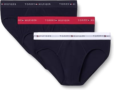 DTM Um0um03471 - Calzoncillos para Hombre (3 Unidades), Multi (Rojo primario/Blanco/Cielo del Desierto), XS