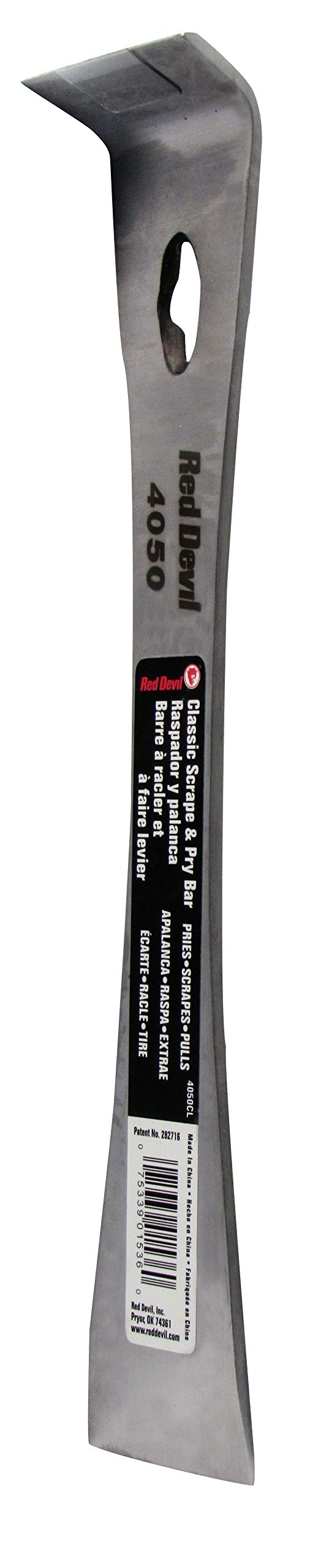 Red Devil 4050CL Classic Scrape & Pry bar Silver