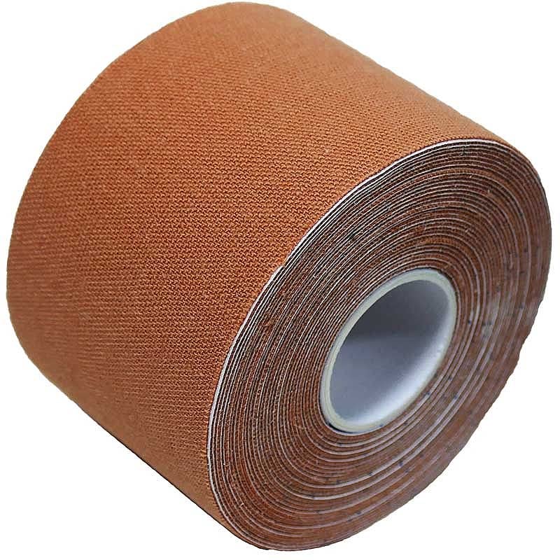 HypaPlast Kinesiology Tape, Tan 5cm x 5m (Pack of 12 Rolls)
