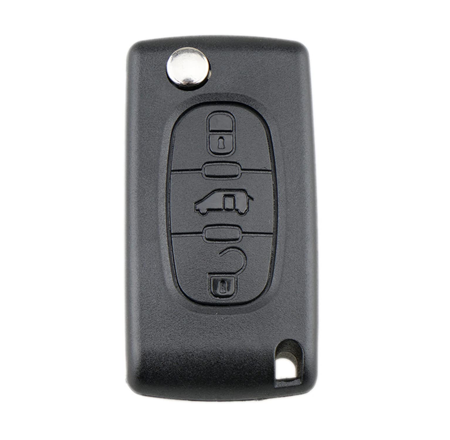 Kelay Key Fob Cover Replacement For Peugeot Partner 107 207 307 407 208 308, C-itroen C2 C3 C4 C5 Berlingo Picasso Remote Car Key, Peugeot Partner Key Fob, C-itroen Berlingo Key Fob (CE0523)