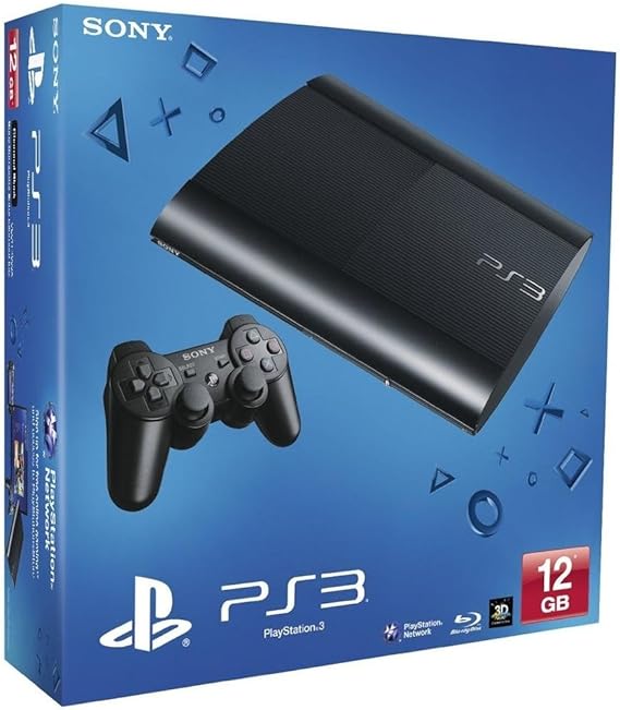 Console PS3 Ultra slim 12 Go noire Amazon.fr Jeux vidéo