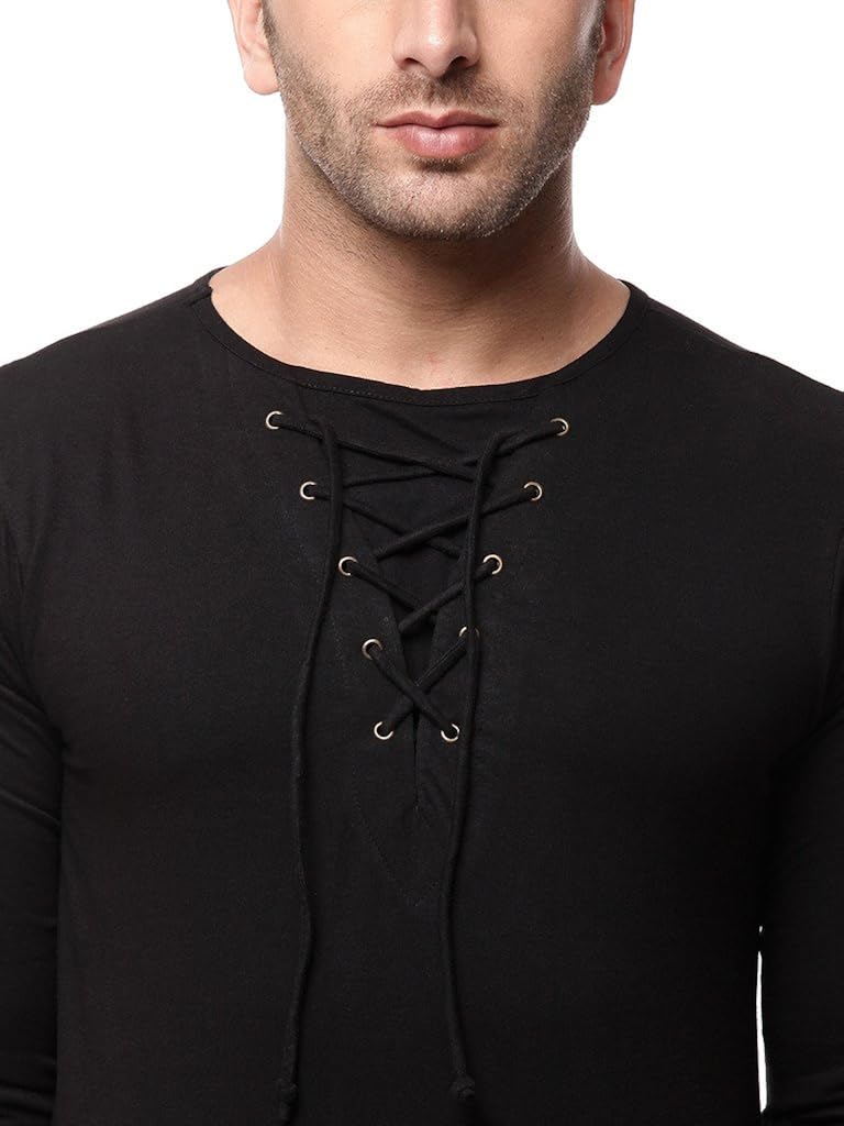 gritstones black full sleeve round neck t shirt gsfstsht1282blk