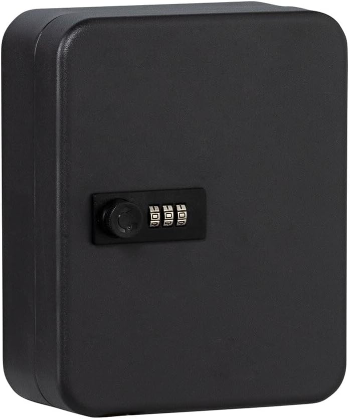 Burg-Wächter KC20C 20 Hook Combination Key Cabinet - Matt Black Steel,