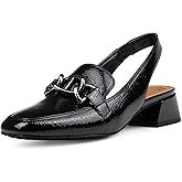 Donald Pliner Women’s Tegan Slingback Loafer Pump Heel – 1.5” Low Flared Heel Shoes for Comfort, Slip On Women’s Heels