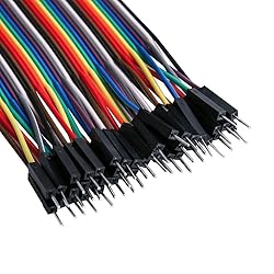 ELEGOO 120pcs Multicolored Dupont Wire 40pin Male