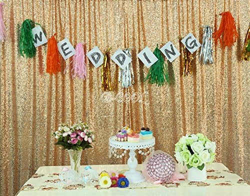 Sparkly Backdrop 5ftx6ft rose gold Photo Booth Sequin Backdrop Sequin Fabric Photo Booth Halloween Sequin Bolts