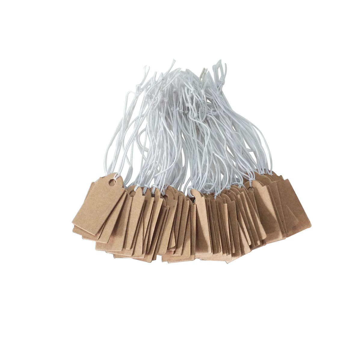 100 pcs Kraft Paper Tags, Gift Tags with String Price Tags Jewelry