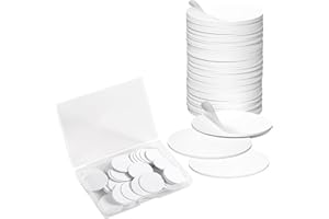 Origin-Joy 10 PCS NFC Tags, NTAG215 Blank Waterproof 25mm Round Coin NFT Chips with Adhesive, Programmable & Rewritable, Compatible with Amiibo, TagMo, iOS & Android Devices (White)