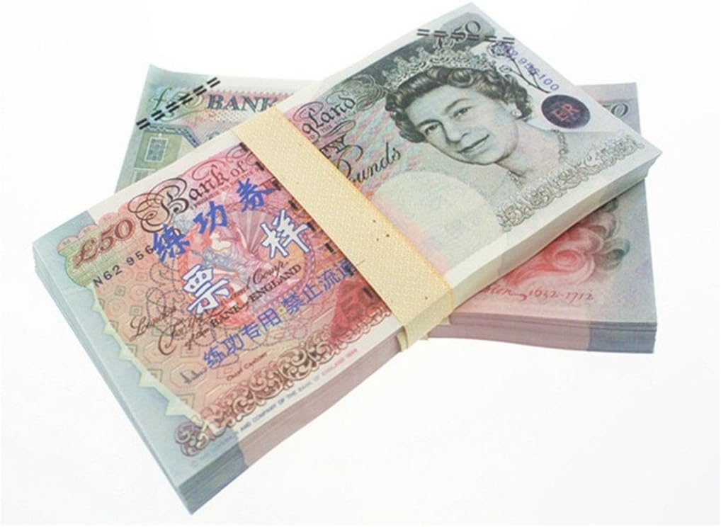 $50x100pcs GBP Paper money novelty props magician,accessories,counterfeit money,money video accessories,children's toys,the party's liquidity,bank bills,safe toys