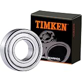 TIMKEN 6205-ZZ 2PACK Double Metal Seal Bearings 25x52x15mm, Pre-Lubricated and Stable Performance and Cost Effective, Deep Groove Ball Bearings