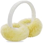 Aurya Winter Earmuffs for Kids, Foldable Fluffy Ear Warmer Girls & Boys Outdoor Adjustable Headband Ear Covers