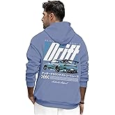 RoseSeek Men's Vintage Graphic Car Hoodies Long Sleeve Thermal Drawstring Hooded Sweatshirts Fall Pullovers