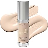 MIRABELLA - Invincible for All HD Liquid Foundation, Moisturizing Face Products for All Skin Types, Full-Coverage Lightweight Foundation Makeup, Moisturizing & Hydrating Beauty Care, Porcelain P00