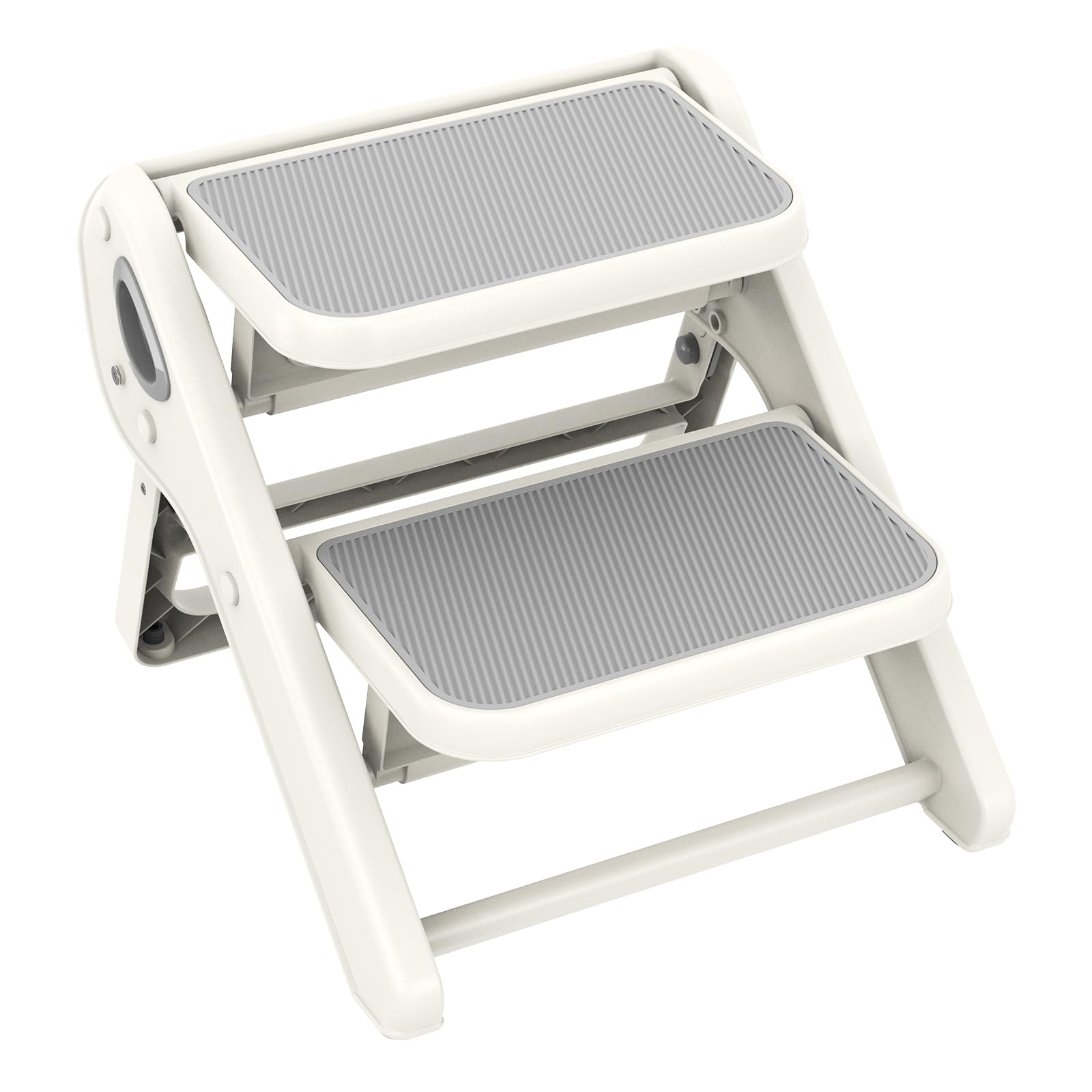 Photo 1 of Toddler Step Stool, iNeibo 2-Step Foldable Step Stool for Kids, Widened & Thickened with Anti-Slip Design, Safer for Children Use for Kitchen, Bathroom, Toilet Training - Gray