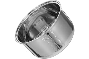 Healeved Stainless Steel 4l Rice Cooker Inner Pot Replacement Electric Cooker Cooking Pot Compatible