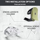 EACHPT Adhesive Hat Hooks 10Pcs Wall Mounted Minimalist Cap Display Rack view 2