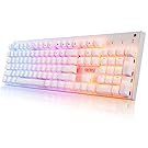 1STPLAYER Firerose Ergonomic Waterproof Chroma LED Illuminated Mechanical Gaming Keyboard