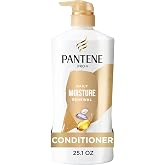 Pantene Conditioner, Daily Moisture Renewal - Pro-V Nutrients for Dry, Color-Treated, Straight to Curly Hair, 72 Hour Hydration &amp; Softness, Paraben Free, Cleanses, Strengthens Bonds, 25.1 Fl Oz