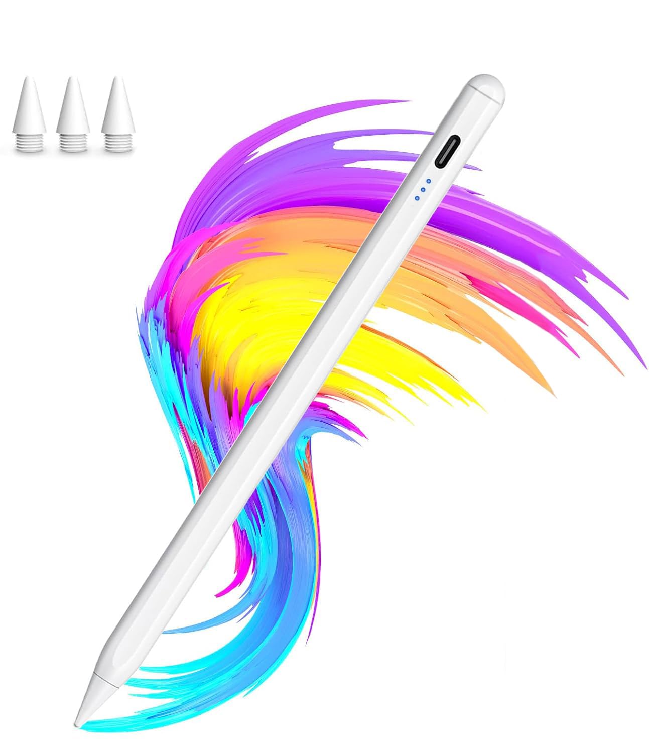 Photo 1 of Stylus Pencil for Apple iPad 2018-2025 A16 11/10/9/8/7/6,iPad mini A17 Pro/6/5,iPad Air M3/M2 11"/13"/5/4/3,iPad Pro M4 13"/12.9"/11" USB-C Fast Charging Pencil,Pixel-Perfect Tilt Sensitivity