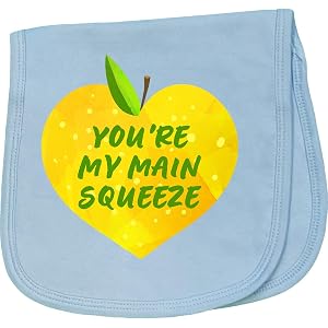 inktastic You're My Main Squeeze Baby Burp Cloth Light Blue 48ed0