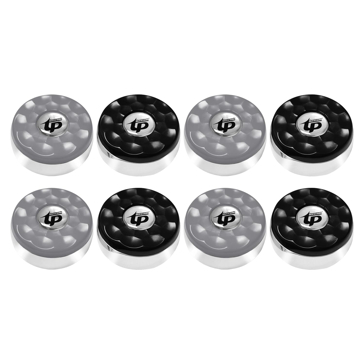 Photo 1 of TORPSPORTS Shuffleboard Pucks, Mini Shuffleboard Puck Set, 58MM Shuffleboard Pucks Equipment for Family Fun Home Game Black&Grey