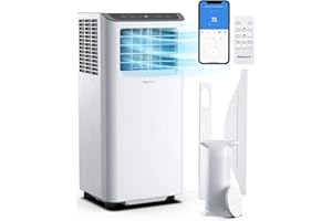 Pro Breeze 4 in 1 Portable Air Conditioner for Room 10000 BTU 450SqFt Air Conditioning Unit, Smart Air Conditioner with Fan, Dehumidifier, Night, Timer, Window Venting Kit, Wifi Portable AC Unit