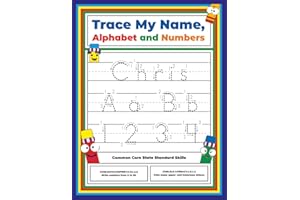 Trace My Name, Alphabet, and Numbers Workbook for Chris: Letter and Number Tracing with Arrow Guides and Start Dots