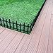 Abba Patio Border Fencing Eco-Friendly Weatherproof Plastic Resin Garden Edging Section-6 Pack 24.4