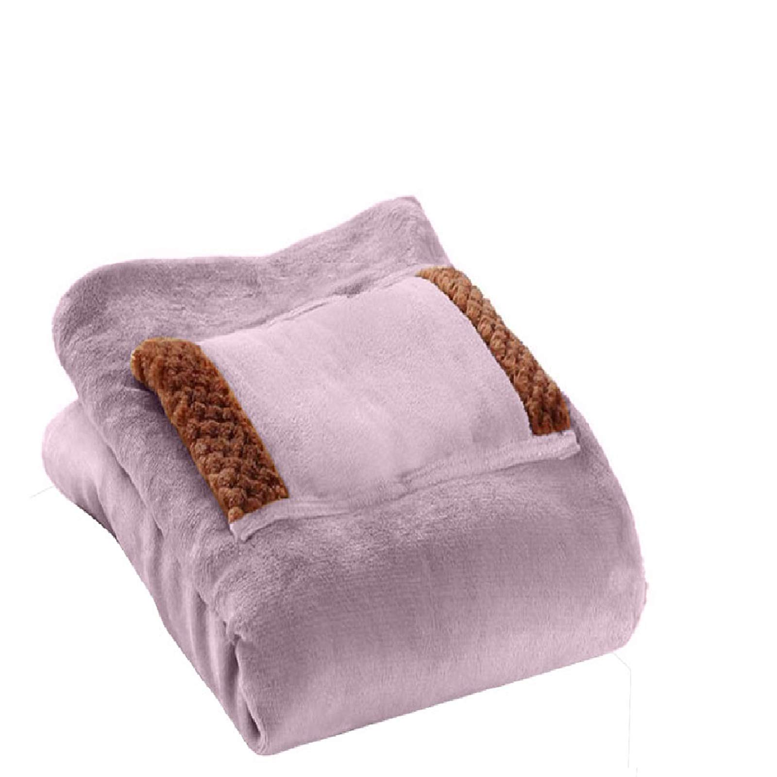 XHONG Plush Electric Blanket 23.6 x 31.5 inch Heated Throw Blanket USB, Portable Heated Shawl Luxurious Super Soft Body Warm Heating Blanket for Office Lunch Break Shawl (Purple)