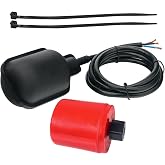 Float Switch with Counterweight,IP68 Waterproof Vertical Float Switch Liquid Level Sensor, Septic for Sewage Tank, Septic Basin, Water Tank,Automatic Water Supply &amp; Drainage Control(13-Ft)