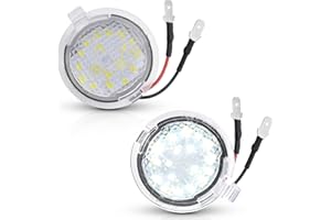 Asgohme LED Side Mirror Puddle Lights Compatible with Ford F150 Explorer Edge Expedition Flex Taurus X Mirror Signal Lamp Indicator Replacement Accessories, Pack of 2